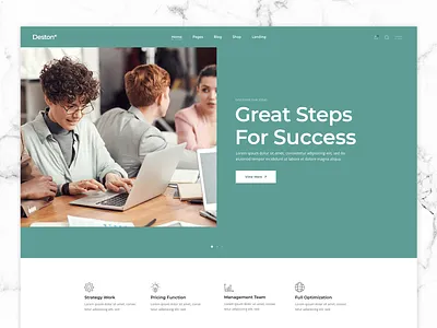 Deston - Business Theme agency business business website consulting corporate design digital finance marketing marketing agencies web webdesign website wordpress