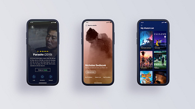 Streaming App and Profile app design ios mobile product profile streaming ui