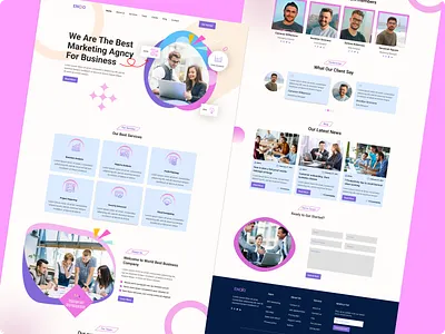 Business Agency landing page landingpage logo ui uidesign web template website template