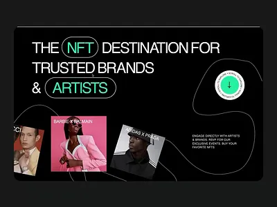 MintNFT - Landing Page blockchain website design crypto home page fashion landing modern website design nft landing page product landing page store homepage webflow webflow design