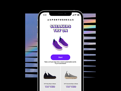 Asportuguesas - AR Footwear App 👞 app ar app branding design illustration logo mobile app mobile application ui ux