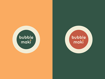 Branding for Bubble Maki brandguideline branding bright colorful design fastcasualrestaurant food fun logo print sushi