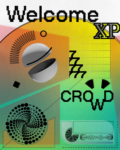 Welcome XP Digital Poster animated animation animted poster design poster digital graphic design poster visuals