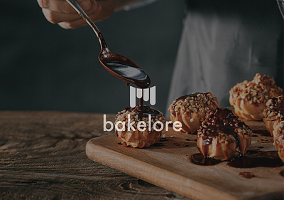 Bakelore branding design logo typography ui ux vector