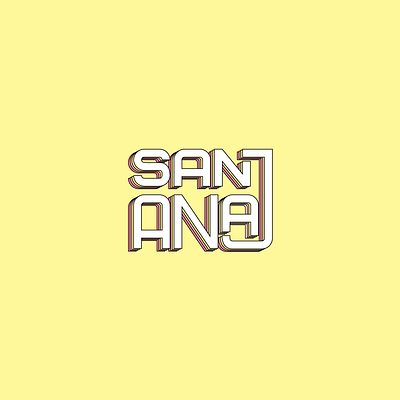 Name Logo (Sanjana) branding graphic design logo ui