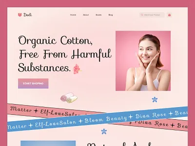 Dodi___ Beauty care website Header beauty cosmetic cosmetics cosmetology interface design makeup skin skin care skincare ui web web design webdesign website website design