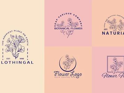 Floral logo anbipul98 branding business logo corporate logo design design icon design logo fiverrseller graphic design icon logo logo logo design logotype minimal logo minimalist logo minimalistlogo modernlogo