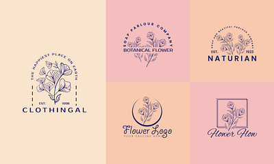 Floral logo anbipul98 branding business logo corporate logo design design icon design logo fiverrseller graphic design icon logo logo logo design logotype minimal logo minimalist logo minimalistlogo modernlogo