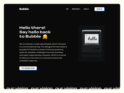 AI CHAT WEBSITE artificial intelligence bot chat minimal ui website