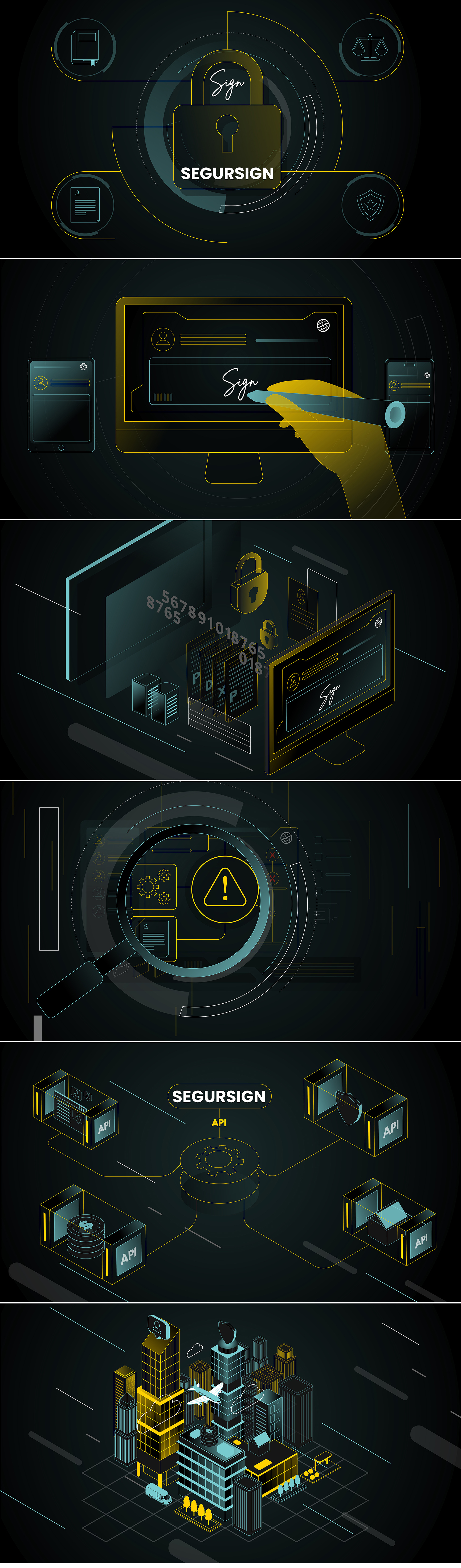 SEGURSIGN animation branding design graphic design illustration motion graphics vector