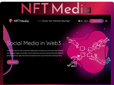 NFT Media Landing page