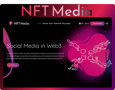 NFT Media Landing page