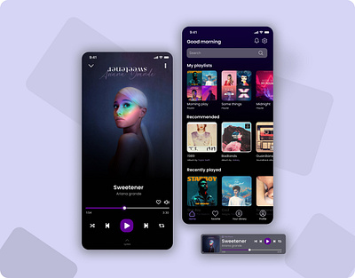 Daily UI #9 - Music Player daily ui daily ui 09 day 9 design mobile app music music player player song song player ui ui design ux uxui