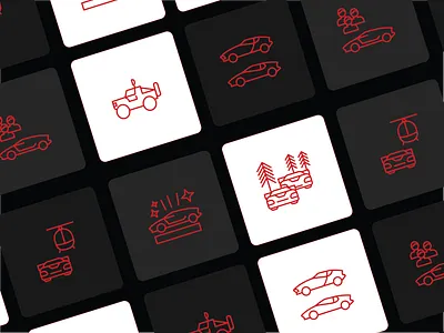 Icon set | Driving Experience auto automobile branding cars color company design driving event experience graphic design icon iconset vector