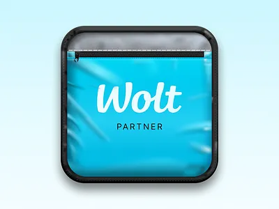 Wolt delivery figma graphic design icon ios skeuomorphism