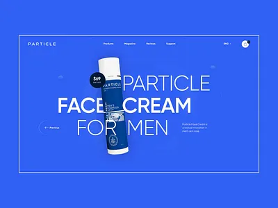 Particle Web Site Concept 3d animation branding case study cinema4d design graphic design hero screen illustration interface logo motion motion graphics ui ux webdesign