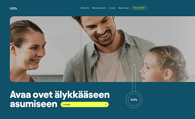 iLOQ - Website Fold Concept concept web design website fold