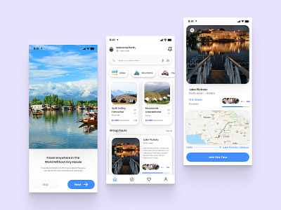 Travel app .. Plan your visit app design graphic design illustration ui ux