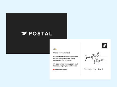 Postal Branded Card branding postal postcard stamp