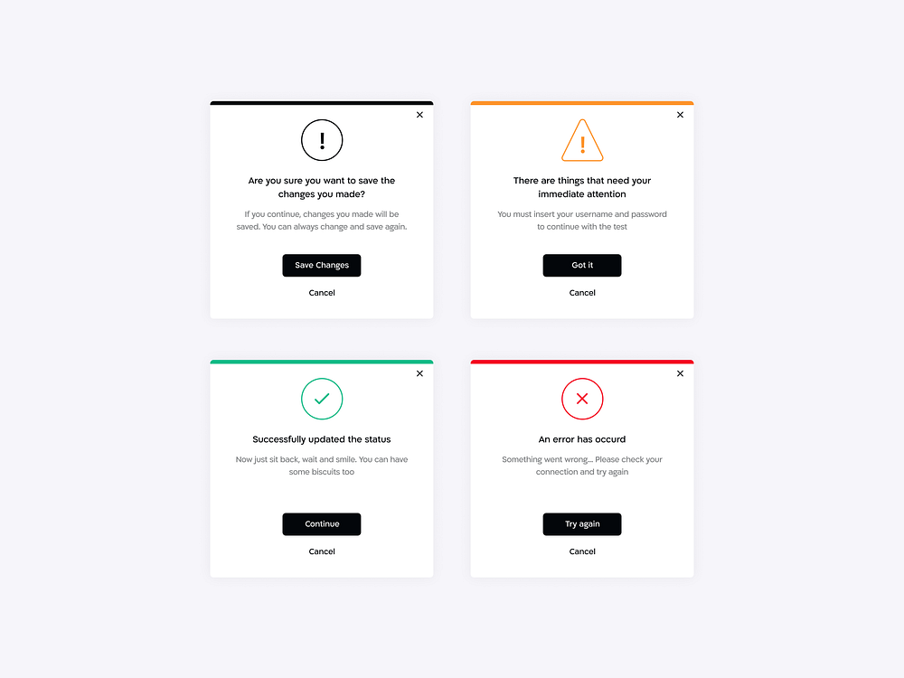Browse thousands of Alert UI images for design inspiration | Dribbble