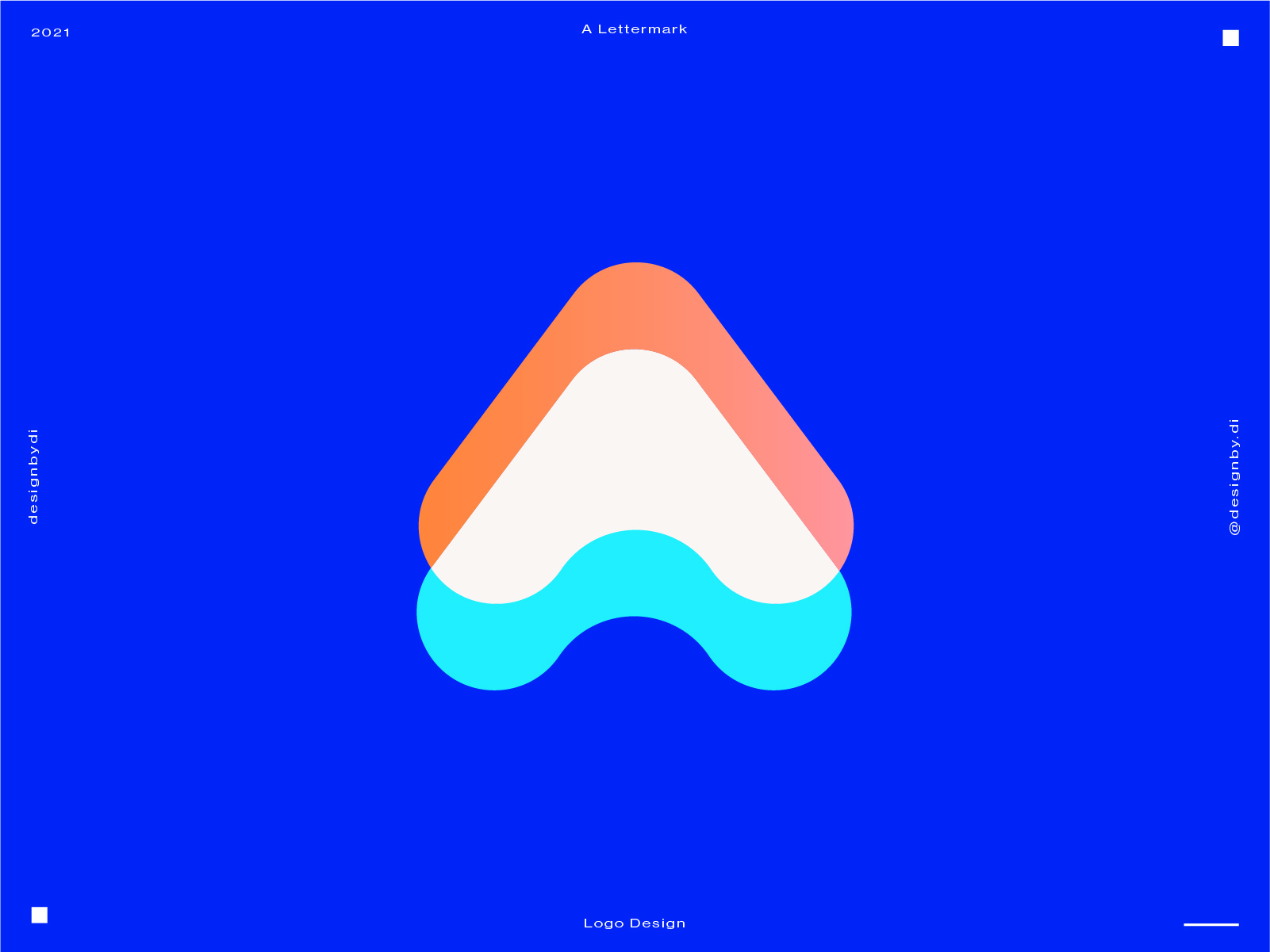 A Lettermark Logo a a logo blockchain brand brand identity branding colorful crypto fun layers lettermark logo logos metaverse minimal modern monogram overlap tech vivid