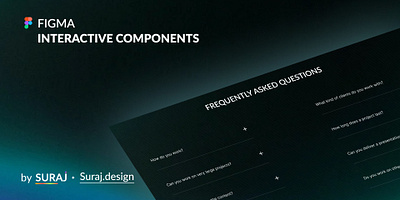 FAQ'S Interactive Component design faqs graphicdesign interactive components motion deisgn typography ui uiux