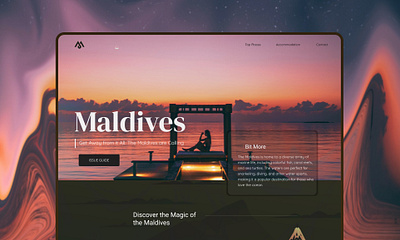 Visit Maldives figma travel ui