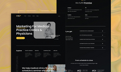 Marketing Agency UI for Medical Team adobexd landing page landing page design landing page ui