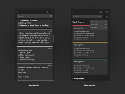 New Sticky Note (Windows) app appdesign design new version sticky note ui ui design uidesign web