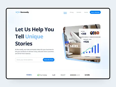 Recrowdly Website Redesign figma interface uidesign uiux uiuxdesign