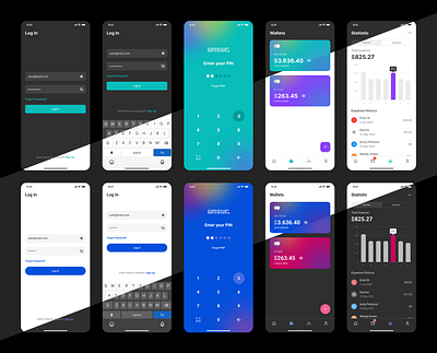 UNSUR Design System Showcase component design design system interface mobile token ui ux wallet