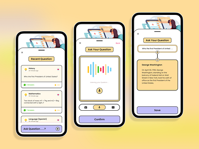 Homework Solver - Mobile App Design app apps branding design graphic design illustration landingpage logo mobile app mobile app user interfacew mobile apps mobile apps ui product design product designer product manager ui ui design user interface screen