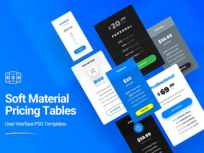 Soft Materials Pricing Chart PSD Templates branding brush design graphic design illustration logo templates vector