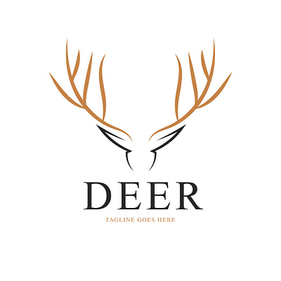 Deer logo design app branding creative deer logo design design graphic design illustration logo logo folio minimalist