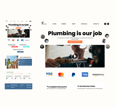 Plumbing Ui Website appdesign branding design illustration ui uidesign uiux ux uxdesign