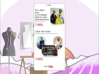 LINA SHOP SITE WEB figma ui ux website