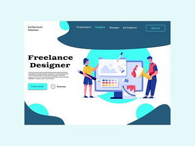 landing page for portfolio branding design figma graphic design illustration landing page design photoshop ui uiux design user experience design user in designterface ux webpage design