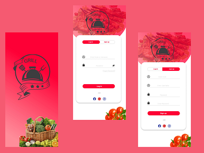 food delivery app app design branding design figma graphic design illustration landing page design photoshop ui uiux design user experience design user interface design ux webpage design