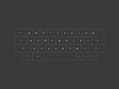 Keyboard Layout - CSC: Clean Simple Compact concept design keyboard