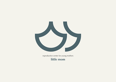 Reproductive center for young mothers design icon illustration logo typography логотип типография