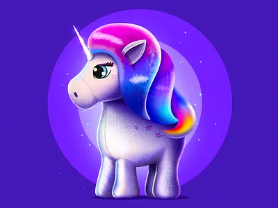 Unicorn 2d abstract adobe adobe illustration adobe photoshop art artwork clean colorful creative design digital art flat graphic design illustration minimal modern photoshop simple vector