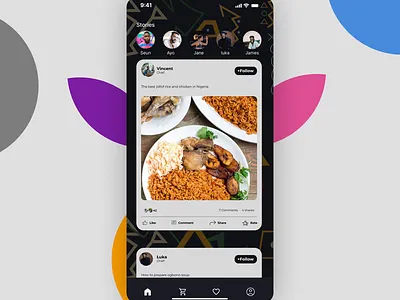 Day #47 - Activity Feed app application branding dailyui design designer foodui graphic design illustration logo typography ui web website