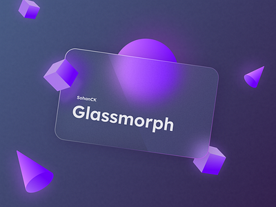 Glassmorphism | 3D Shapes 3d 3d shapes abhinaya abhinaya kondi abhinayakondi blue dark glass glassmorph glassmorphism graphic design mode motion graphics pink purple shapes sohan sohan c k sohanck ui