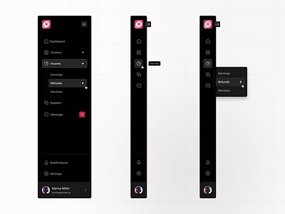 Navigation Bar/Dark Mode darkmode darkmodemenu dashboard menu navigation navigationbar ui