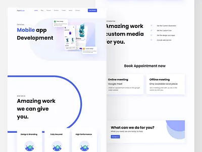 Service Agency UI app branding design typography ui ux