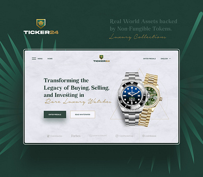 Ticker24 Landing Page