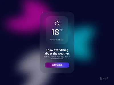 Weather Card UI aesthetics branding design graphic design ui uicards