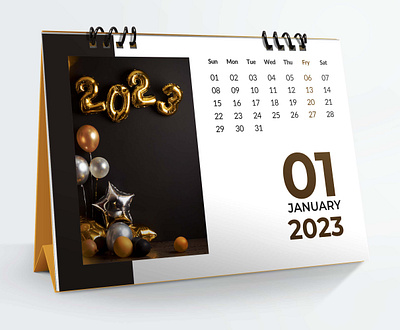 Desk Calendar 2023 2023 3d animation app branding business calendar component datepicker design desk calendar desktop element graphic design icon illustration logo motion graphics ui vector