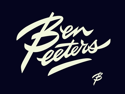 Ben Peeters benpeeters branding brush brushlettering calligraphy custom fat flow hiphop identity illustration lettering logo logotype script smart street type unique urban