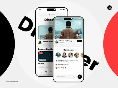 The Bubble App android animation app application design ios mobile socialmedia ui ux video